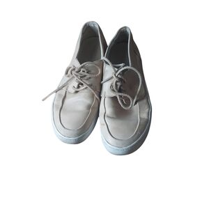 8m Sperry cream  shoes‎